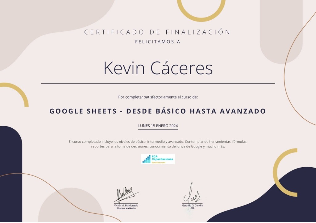 Google Sheets: Desde Básico Hasta Avanzado